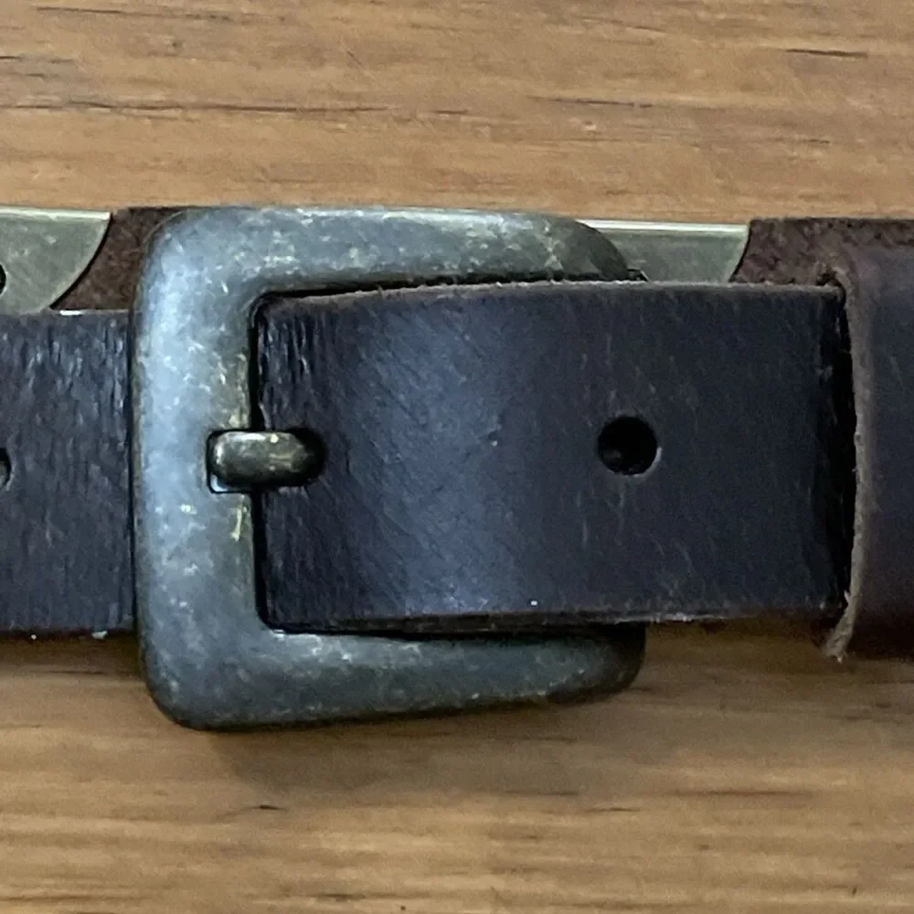 Lucky Brand Brown Leather Belt Large 1